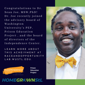 Congratulations to Dr. Sean Joe, MSW,PhD!